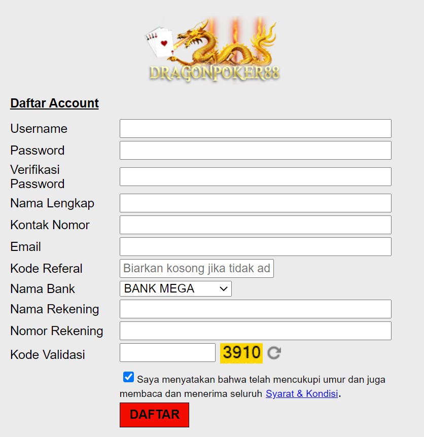 Panduan Daftar